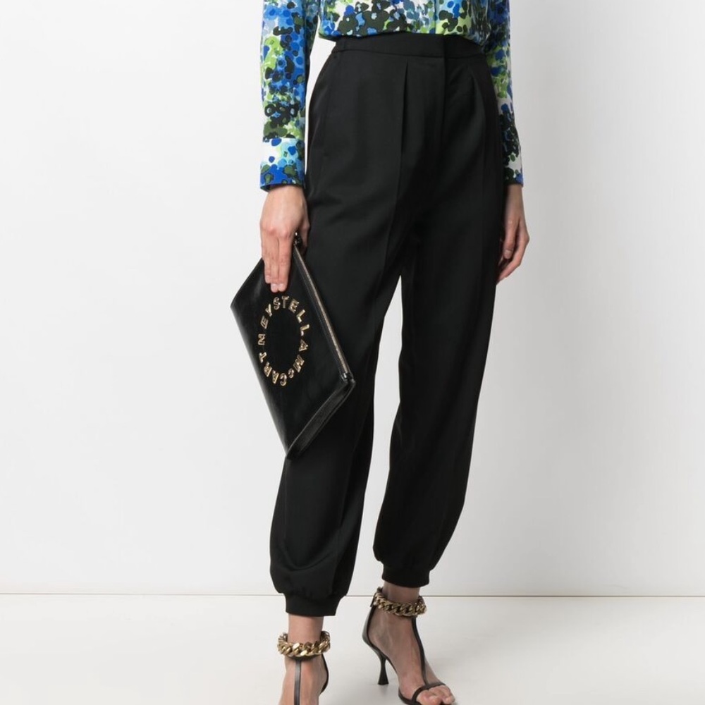 LAST CHANCE TODAY Stella McCartney Black Nicole Balloon Trousers | IT34 - Picture 1 of 14